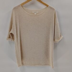 Treasure and Bond Short Sleeve Shirt Size Medium Semi Sheer